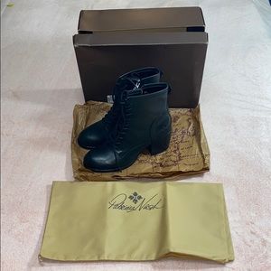 Patricia Nash Sicily Boots Black Leather Size 8.5